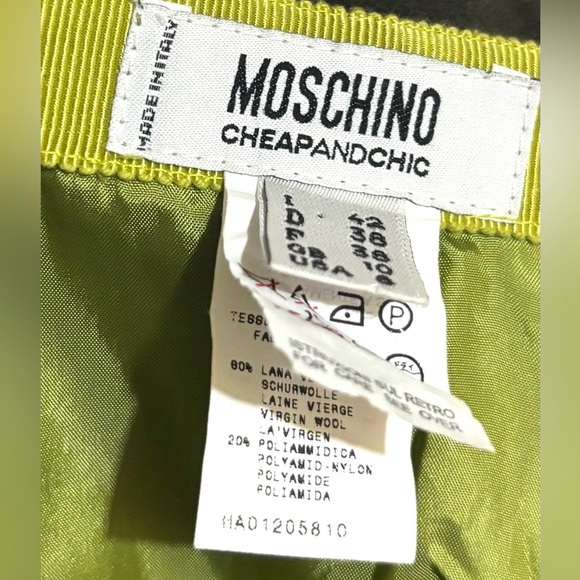 Moschino  Green Knee-Length Pencil Skirt US size 8 - Picture 5 of 14